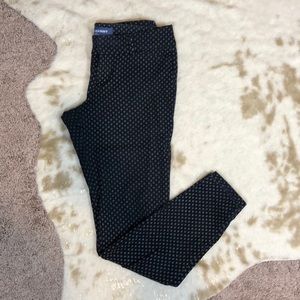 Black and white print pixie pant